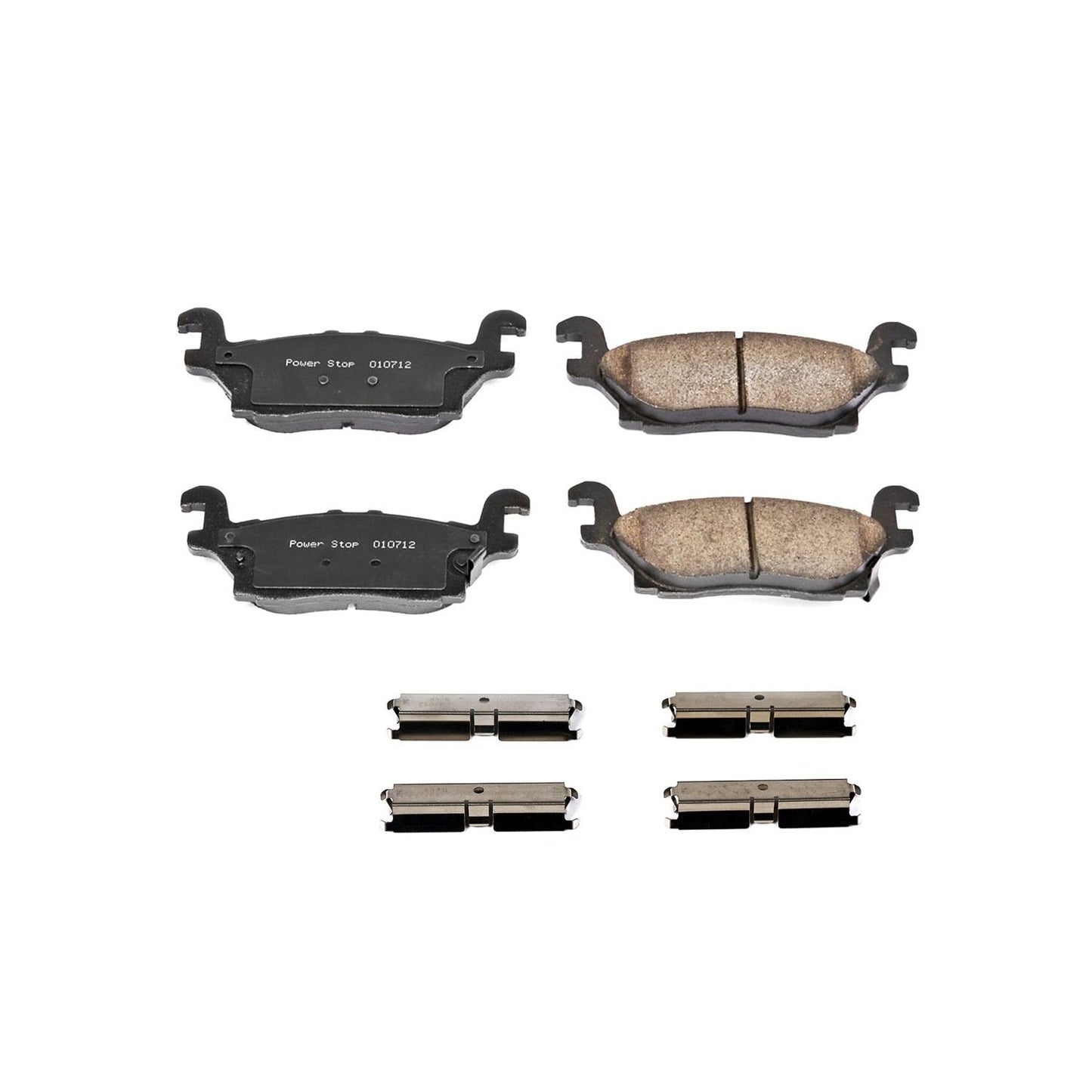 Power Stop 06-10 Hummer H3 Rear Z17 Evolution Ceramic Brake Pads w/Hardware 17-1120