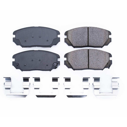Power Stop 06-11 Hyundai Azera Front Z17 Evolution Ceramic Brake Pads w/Hardware 17-1125