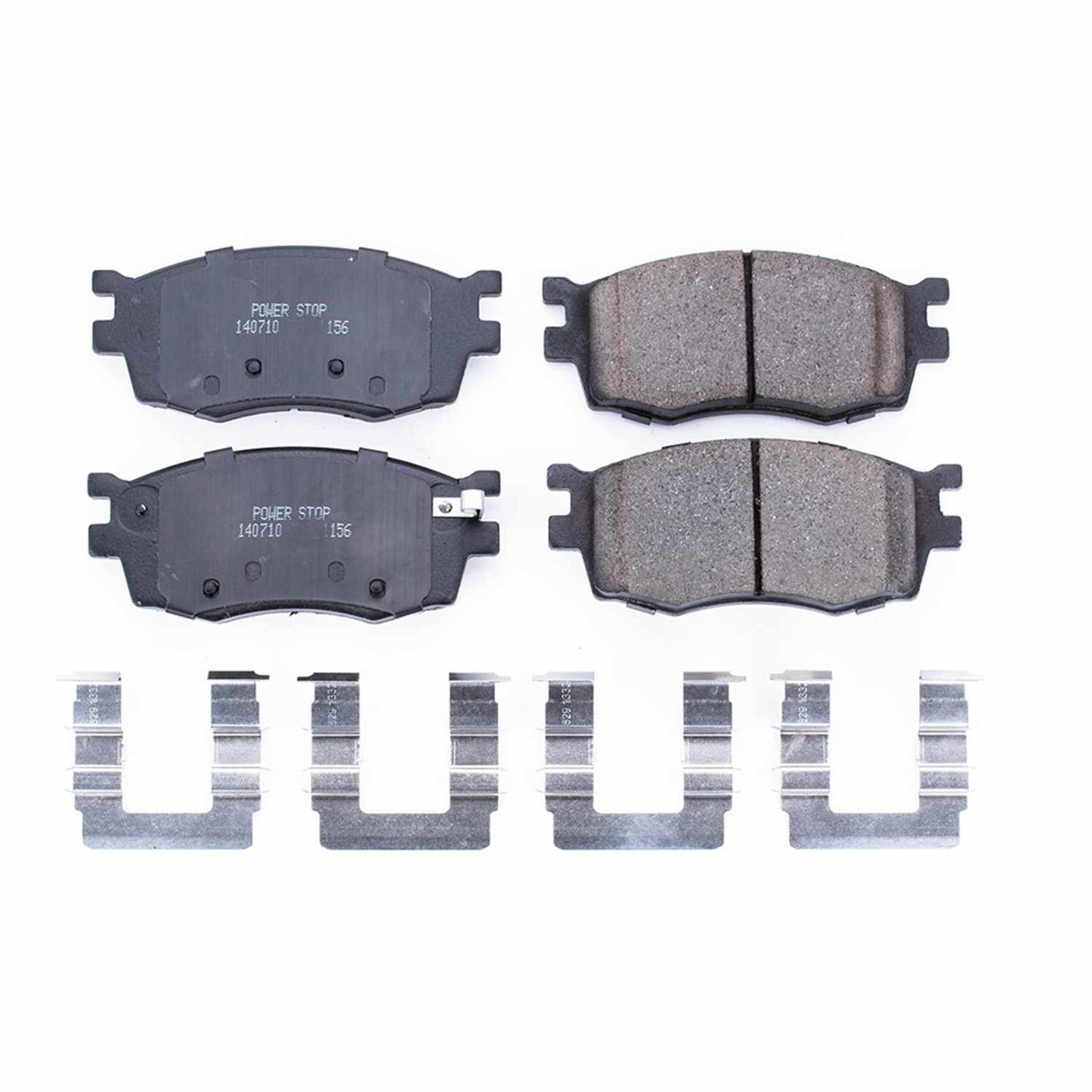 Power Stop 06-11 Hyundai Accent Front Z17 Evolution Ceramic Brake Pads w/Hardware 17-1156