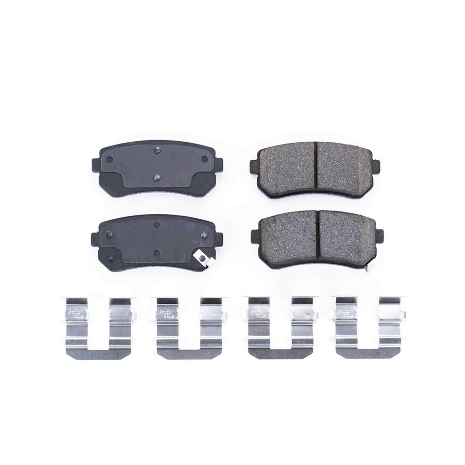 Power Stop 06-08 Hyundai Accent Rear Z17 Evolution Ceramic Brake Pads w/Hardware 17-1157