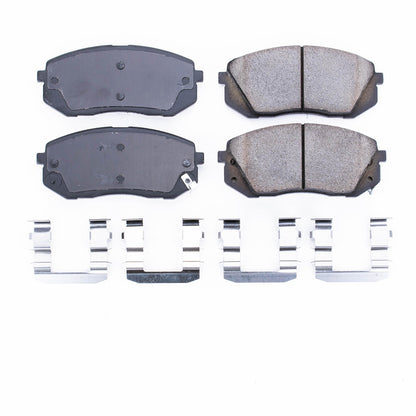 Power Stop 15-16 Hyundai Sonata Front Z17 Evolution Ceramic Brake Pads w/Hardware 17-1295