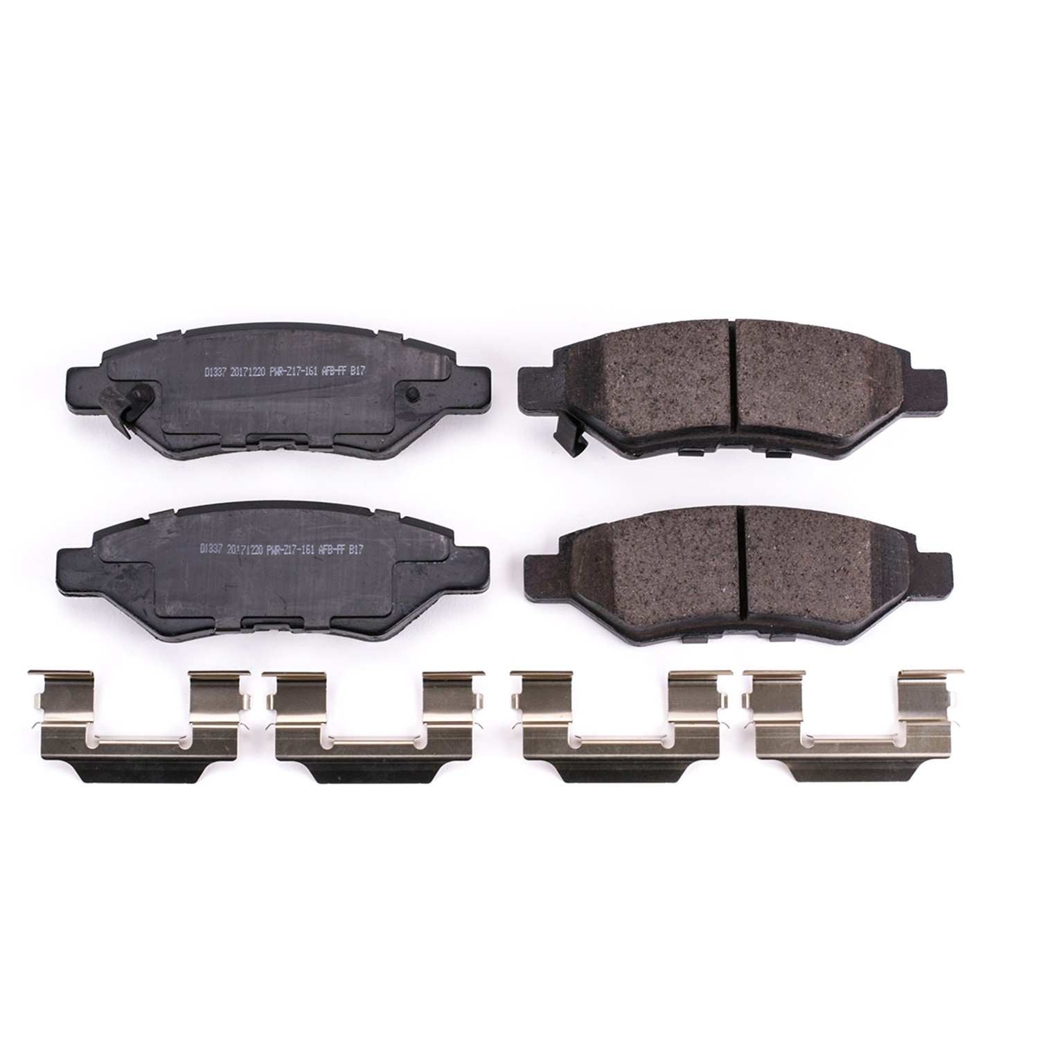 Power Stop 08-14 Cadillac CTS Rear Z17 Evolution Ceramic Brake Pads w/Hardware 17-1337