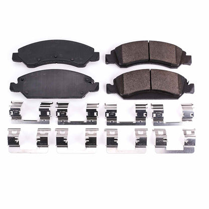 Power Stop 2008 Chevrolet Avalanche Front Z17 Evolution Ceramic Brake Pads w/Hardware 17-1367