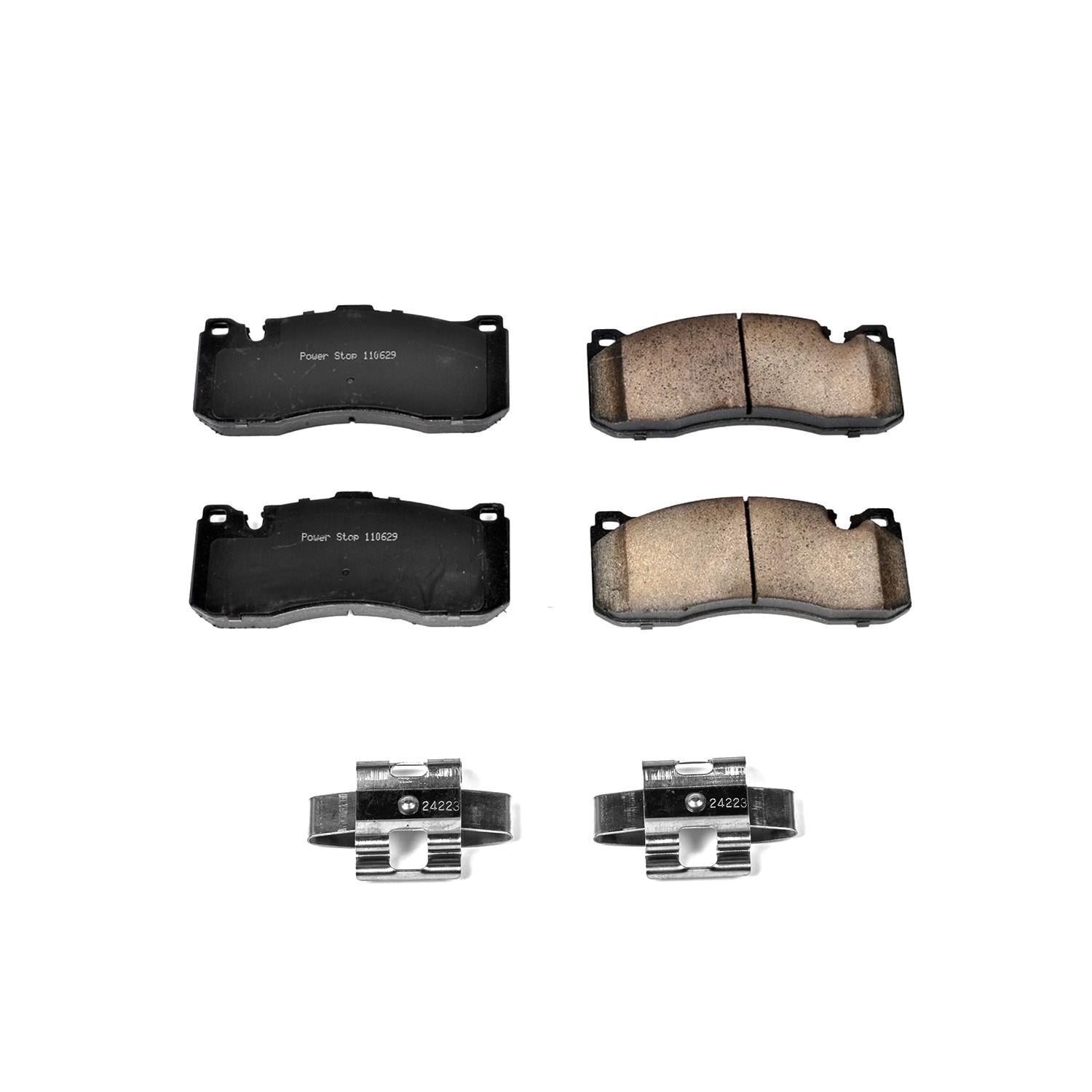 Power Stop 08-13 BMW 135i Front Z17 Evolution Ceramic Brake Pads w/Hardware 17-1371