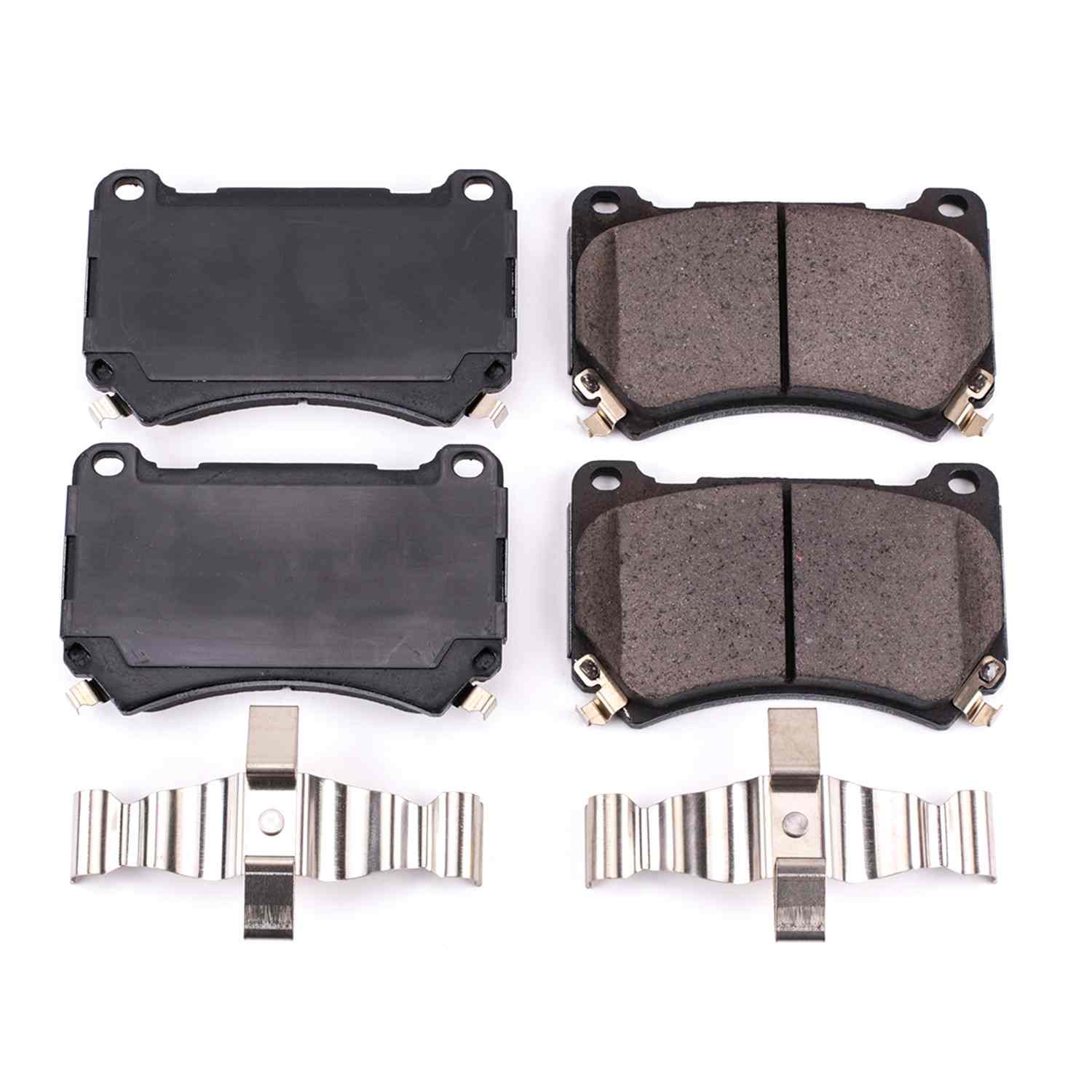 Power Stop 2011 Hyundai Equus Front Z17 Evolution Ceramic Brake Pads w/Hardware 17-1396