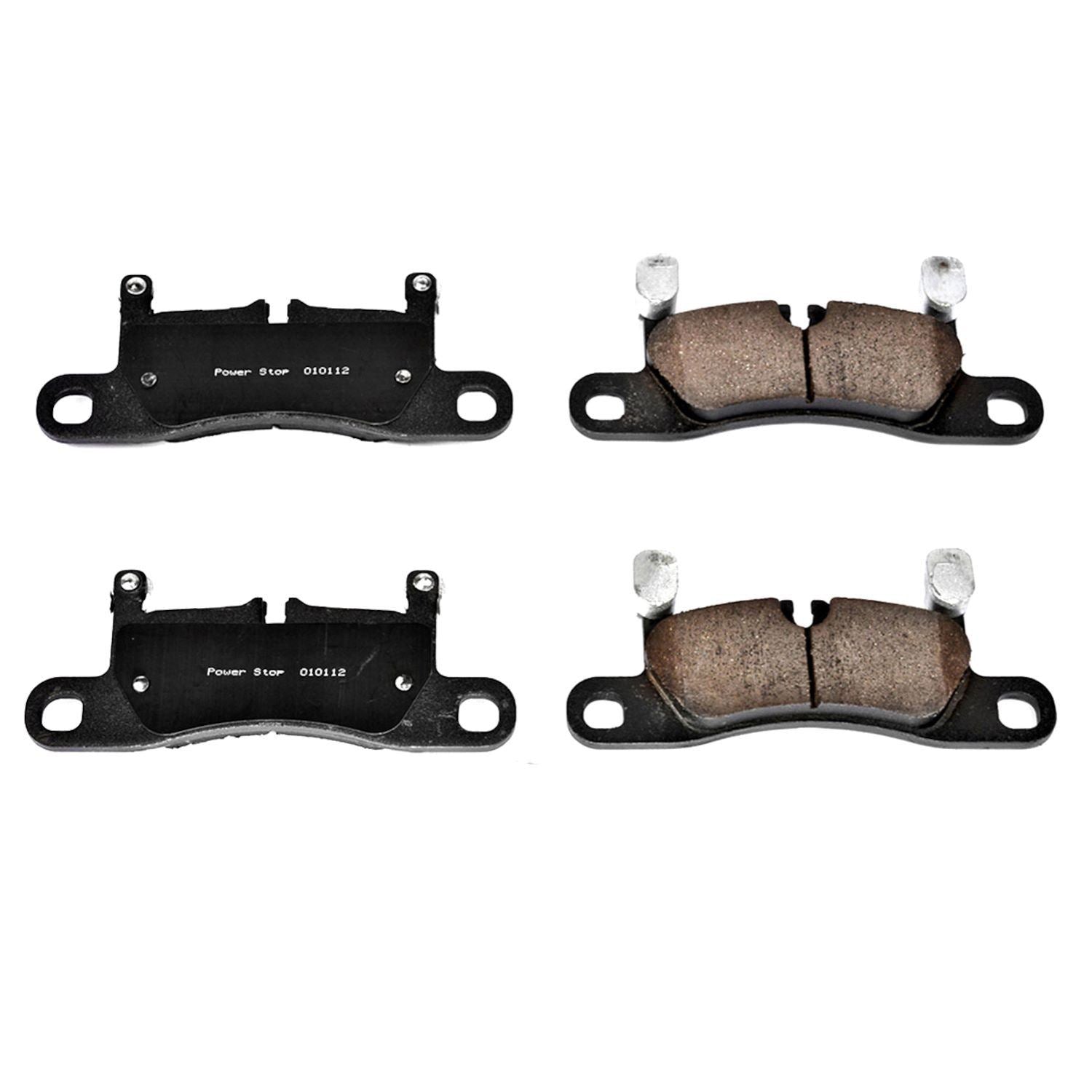 Power Stop 11-18 Porsche Cayenne Rear Z17 Evolution Ceramic Brake Pads w/Hardware 17-1453