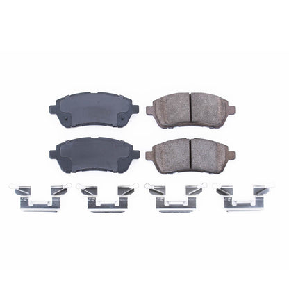 Power Stop 11-19 Ford Fiesta Front Z17 Evolution Ceramic Brake Pads w/Hardware 17-1454