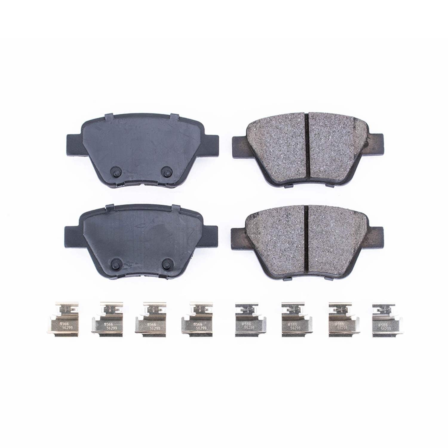 Power Stop 10-13 Audi A3 Rear Z17 Evolution Ceramic Brake Pads w/Hardware 17-1456