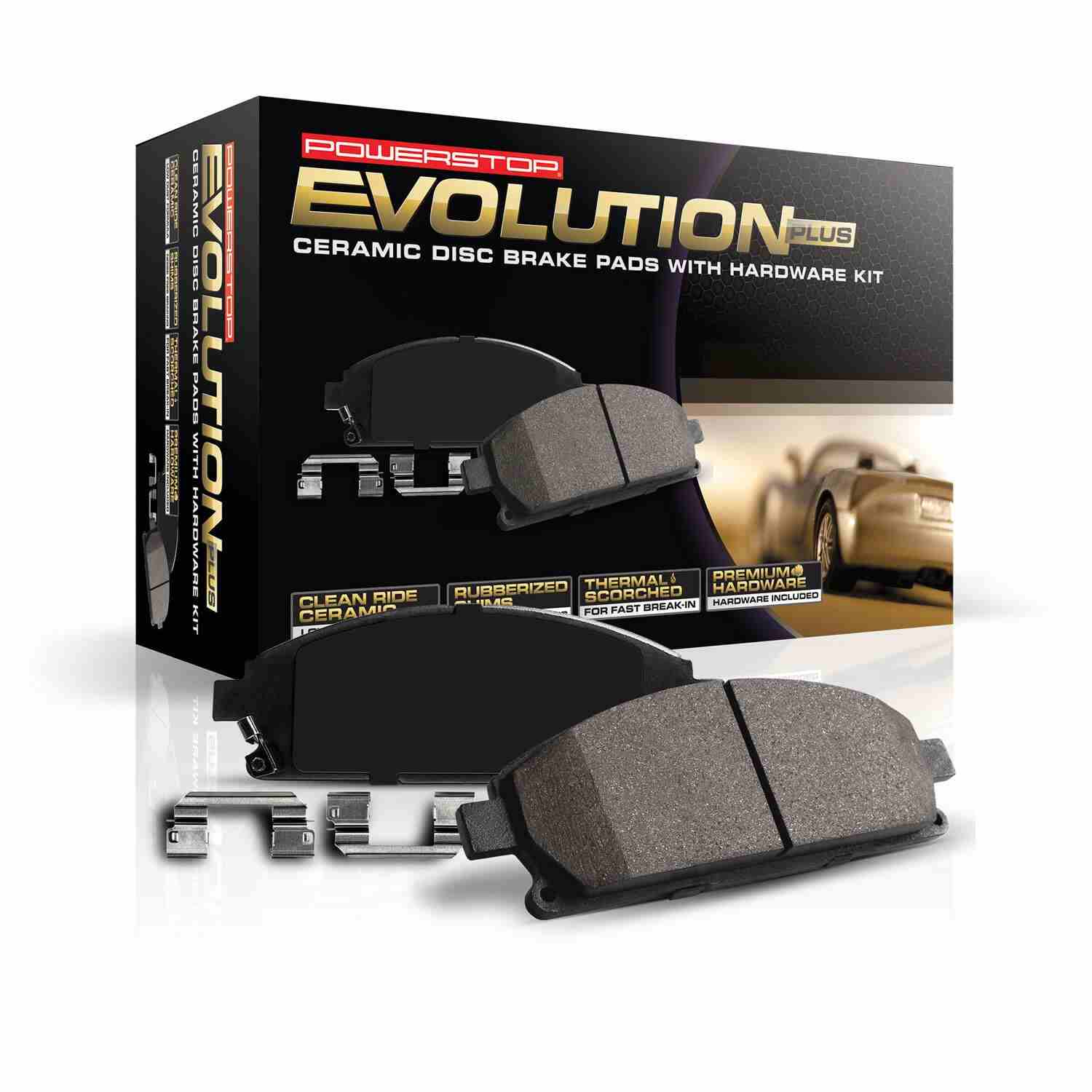 Power Stop 11-19 Dodge Durango Rear Z17 Evolution Ceramic Brake Pads w/Hardware 17-1498