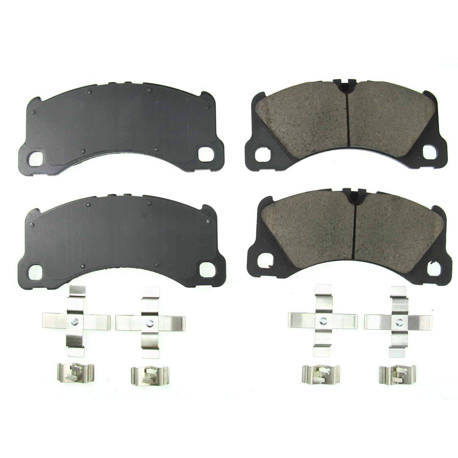 Power Stop 13-17 Porsche Cayenne Front Z17 Evolution Ceramic Brake Pads w/Hardware 17-1577