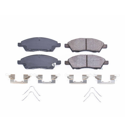 Power Stop 15-16 Nissan Micra Front Z17 Evolution Ceramic Brake Pads w/Hardware 17-1592