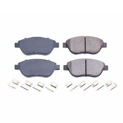 Power Stop 12-18 Fiat 500 Front Z17 Evolution Ceramic Brake Pads w/Hardware 17-1618