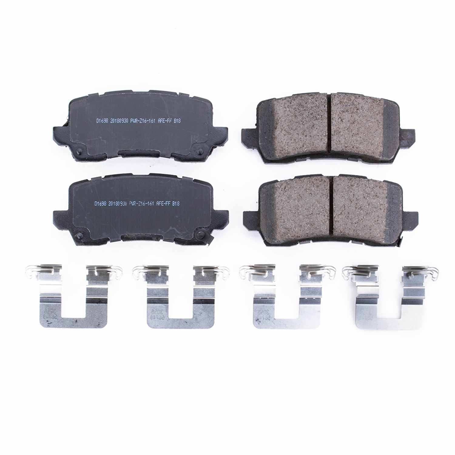 Power Stop 17-19 Acura MDX Rear Z17 Evolution Ceramic Brake Pads w/Hardware 17-1698