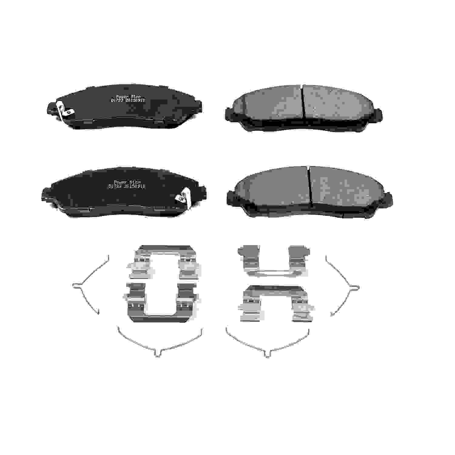 Power Stop 14-17 Acura MDX Front Z17 Evolution Ceramic Brake Pads w/Hardware 17-1723