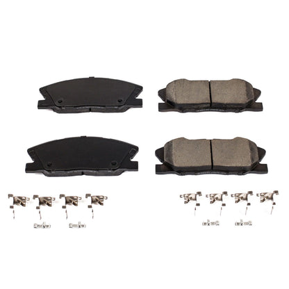 Power Stop 2018 Dodge Challenger Front Z17 Evolution Ceramic Brake Pads w/Hardware 17-1767