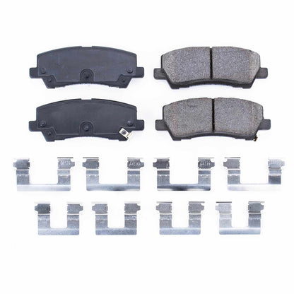 Power Stop 15-19 Ford Mustang Rear Z17 Evolution Ceramic Brake Pads w/Hardware 17-1793