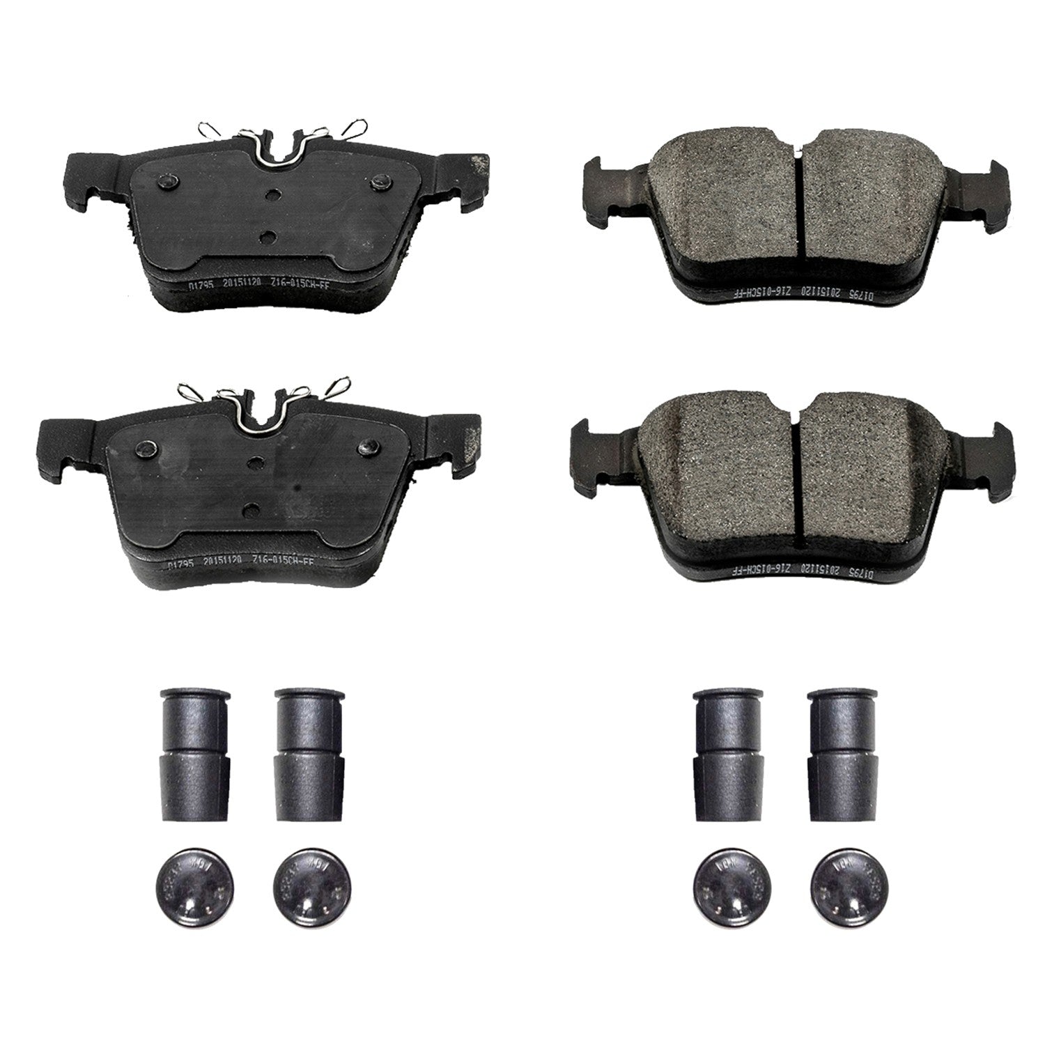 Power Stop 15-19 Mercedes-Benz C300 Rear Z17 Evolution Ceramic Brake Pads w/Hardware 17-1795