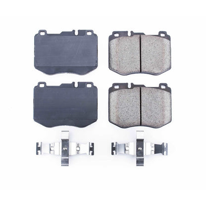 Power Stop 15-17 Mercedes-Benz C300 Front Z17 Evolution Ceramic Brake Pads w/Hardware 17-1796
