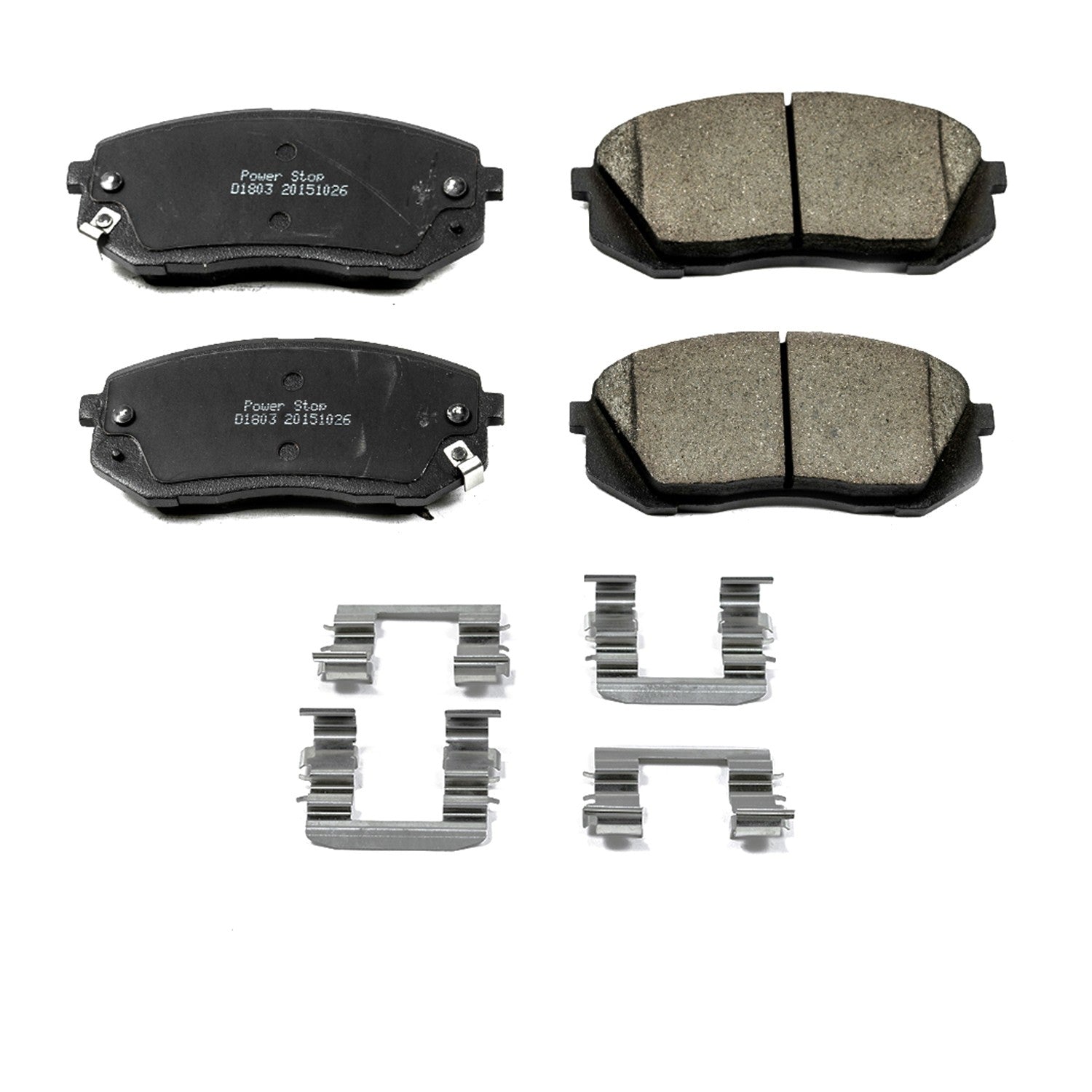 Power Stop 15-16 Hyundai Sonata Front Z17 Evolution Ceramic Brake Pads w/Hardware 17-1803