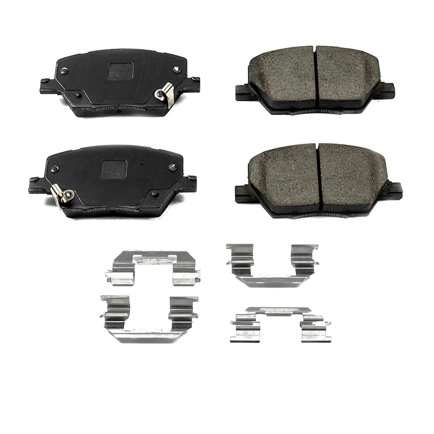 Power Stop 16-18 Fiat 500X Front Z17 Evolution Ceramic Brake Pads w/Hardware 17-1811