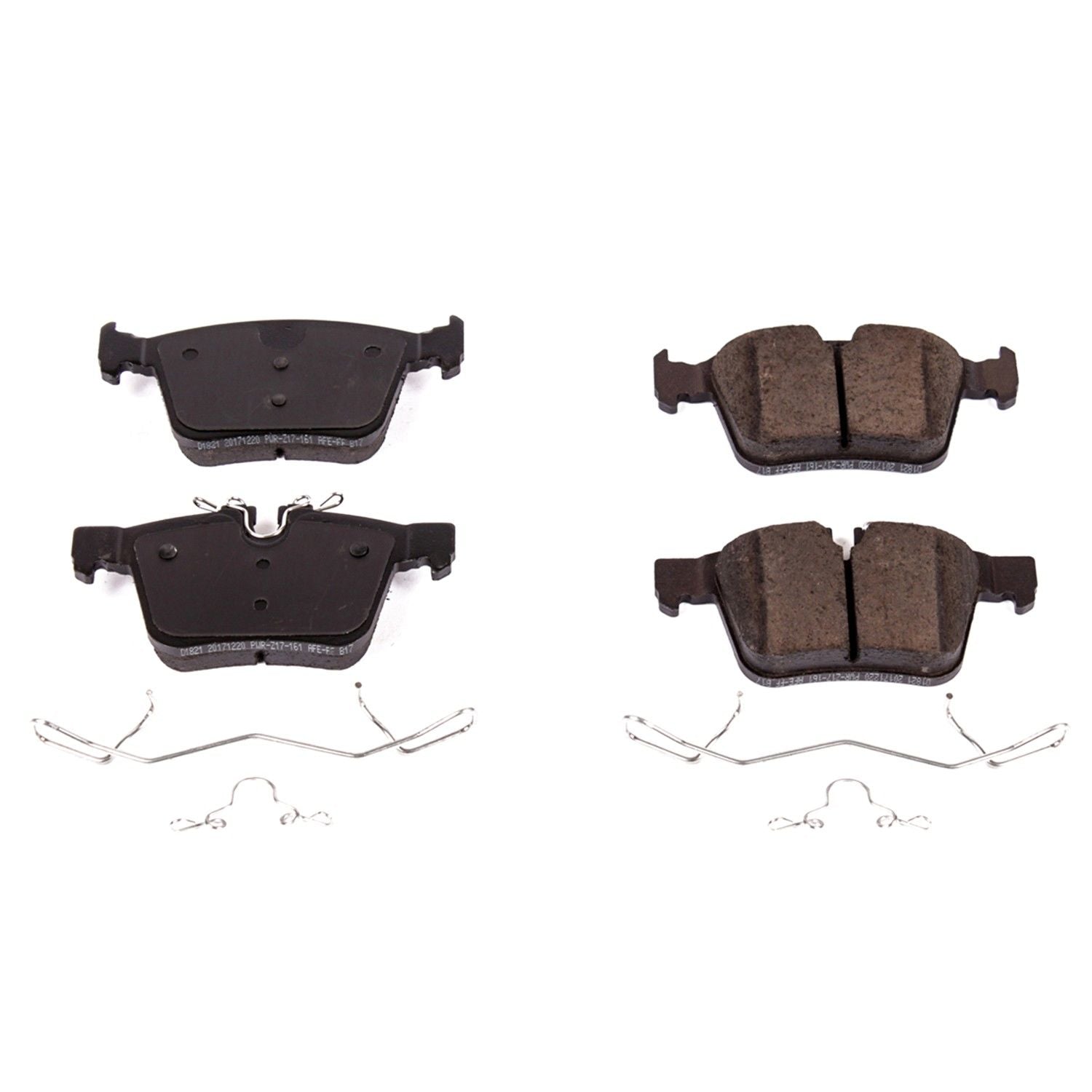 Power Stop 2018 Jaguar E-Pace Rear Z17 Evolution Ceramic Brake Pads w/Hardware 17-1821
