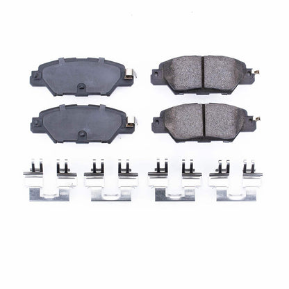 Power Stop 16-19 Mazda CX-5 Rear Z17 Evolution Ceramic Brake Pads w/Hardware 17-1846