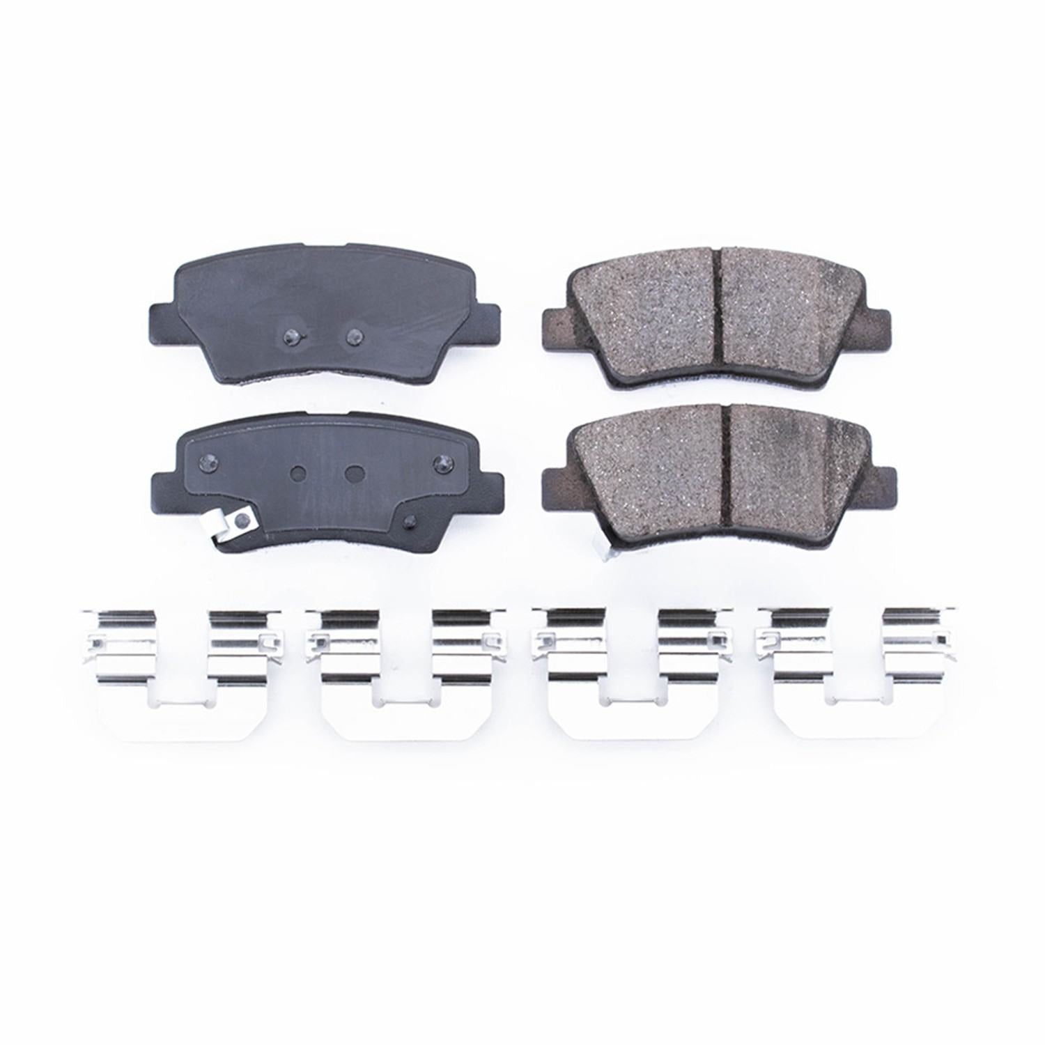 Power Stop 16-19 Hyundai Tucson Rear Z17 Evolution Ceramic Brake Pads w/Hardware 17-1848