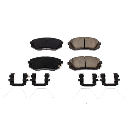 Power Stop 2019 Hyundai Elantra GT Front Z17 Evolution Ceramic Brake Pads w/Hardware 17-1855
