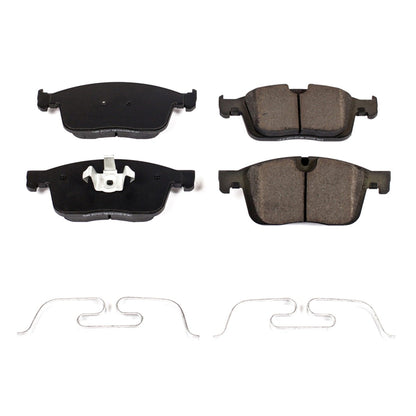 Power Stop 16-17 Volvo XC60 Front Z17 Evolution Ceramic Brake Pads w/Hardware 17-1866