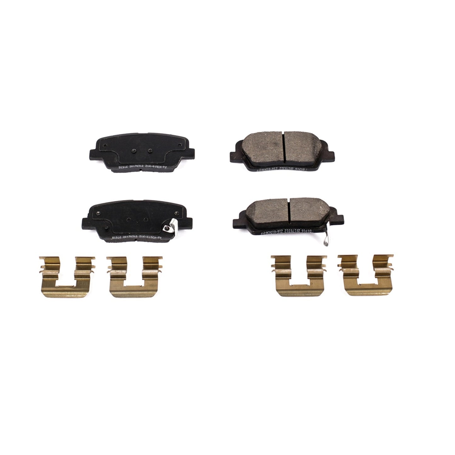 Power Stop 10-18 Hyundai Santa Fe Rear Z17 Evolution Ceramic Brake Pads w/Hardware 17-1916