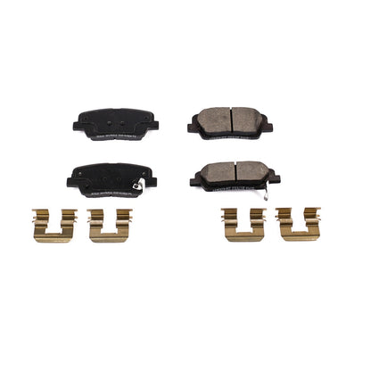 Power Stop 10-18 Hyundai Santa Fe Rear Z17 Evolution Ceramic Brake Pads w/Hardware 17-1916