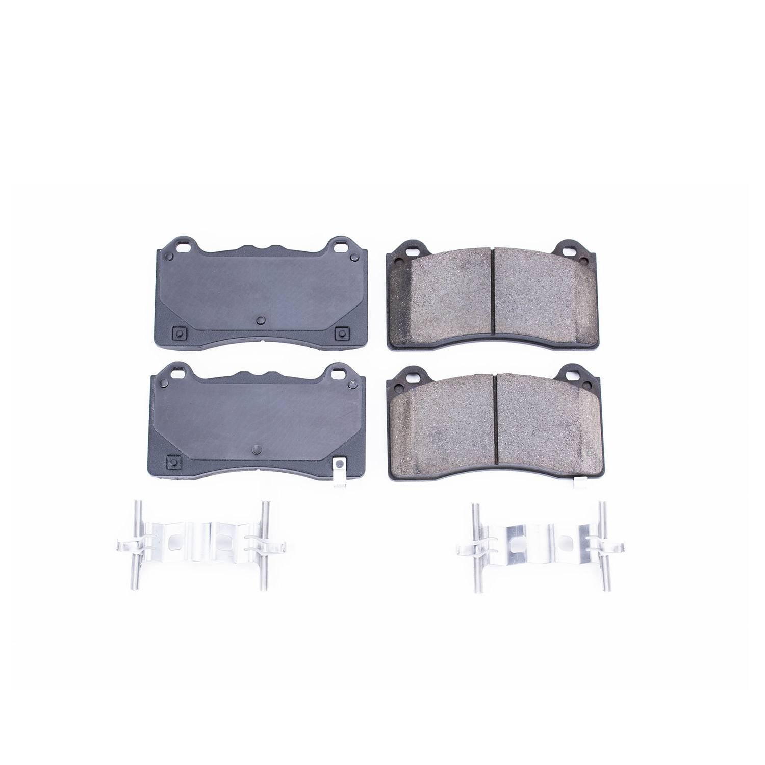 Power Stop 16-18 Ford Focus Front Z17 Evolution Ceramic Brake Pads w/Hardware 17-1977