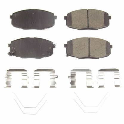 Power Stop 2018 Hyundai Elantra GT Front Z17 Evolution Ceramic Brake Pads w/Hardware 17-2035