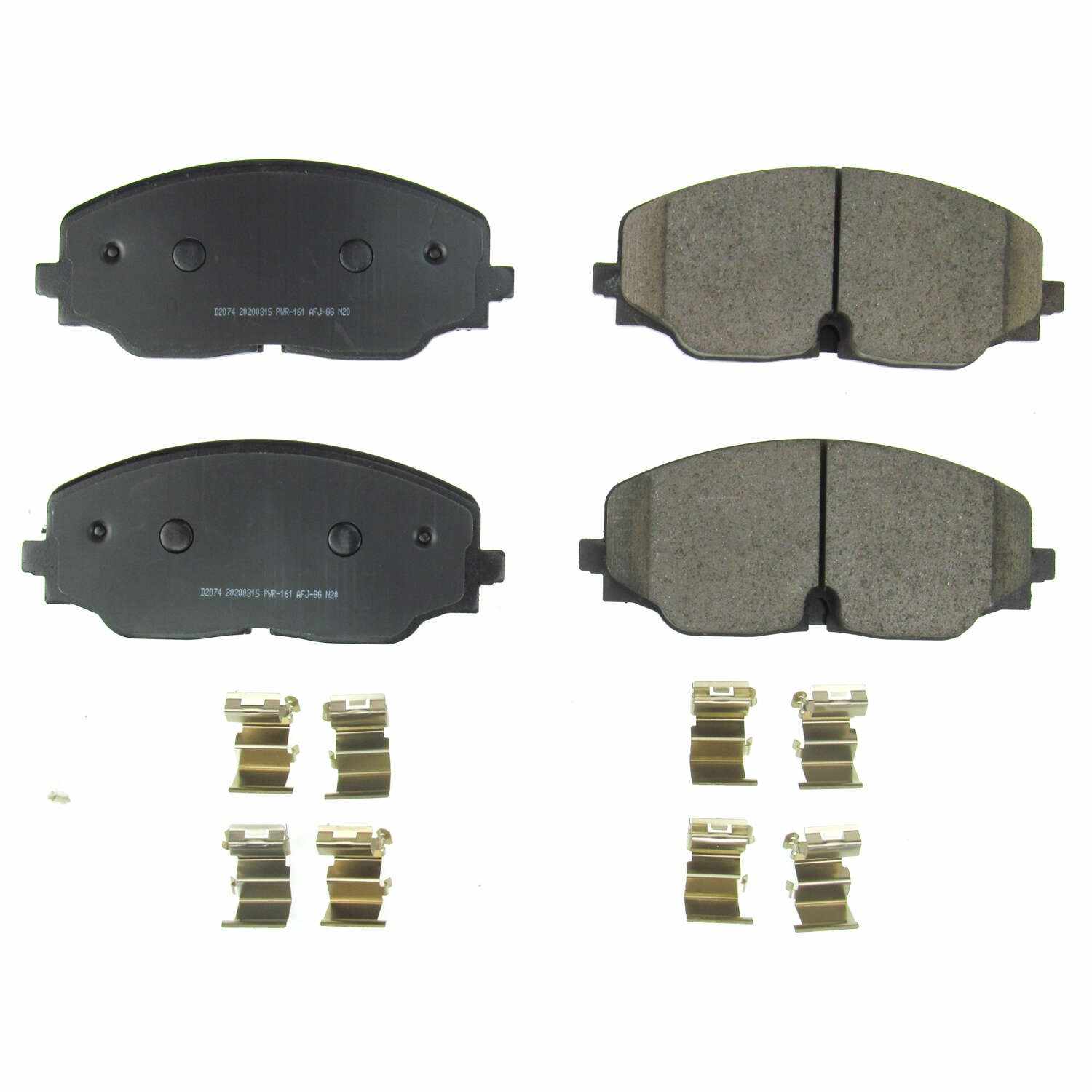 Power Stop 18-19 Volkswagen Atlas Front Z17 Evolution Ceramic Brake Pads w/Hardware 17-2074