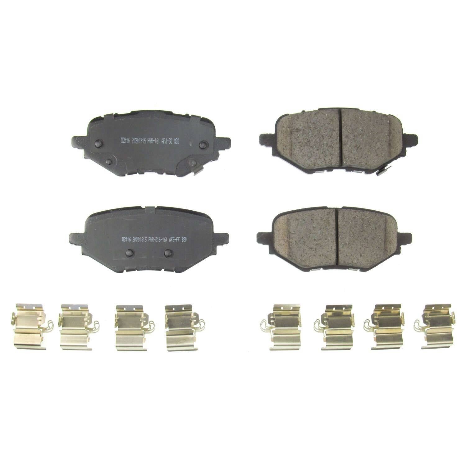 Power Stop 18-19 Honda Clarity Rear Z17 Evolution Ceramic Brake Pads w/Hardware 17-2116