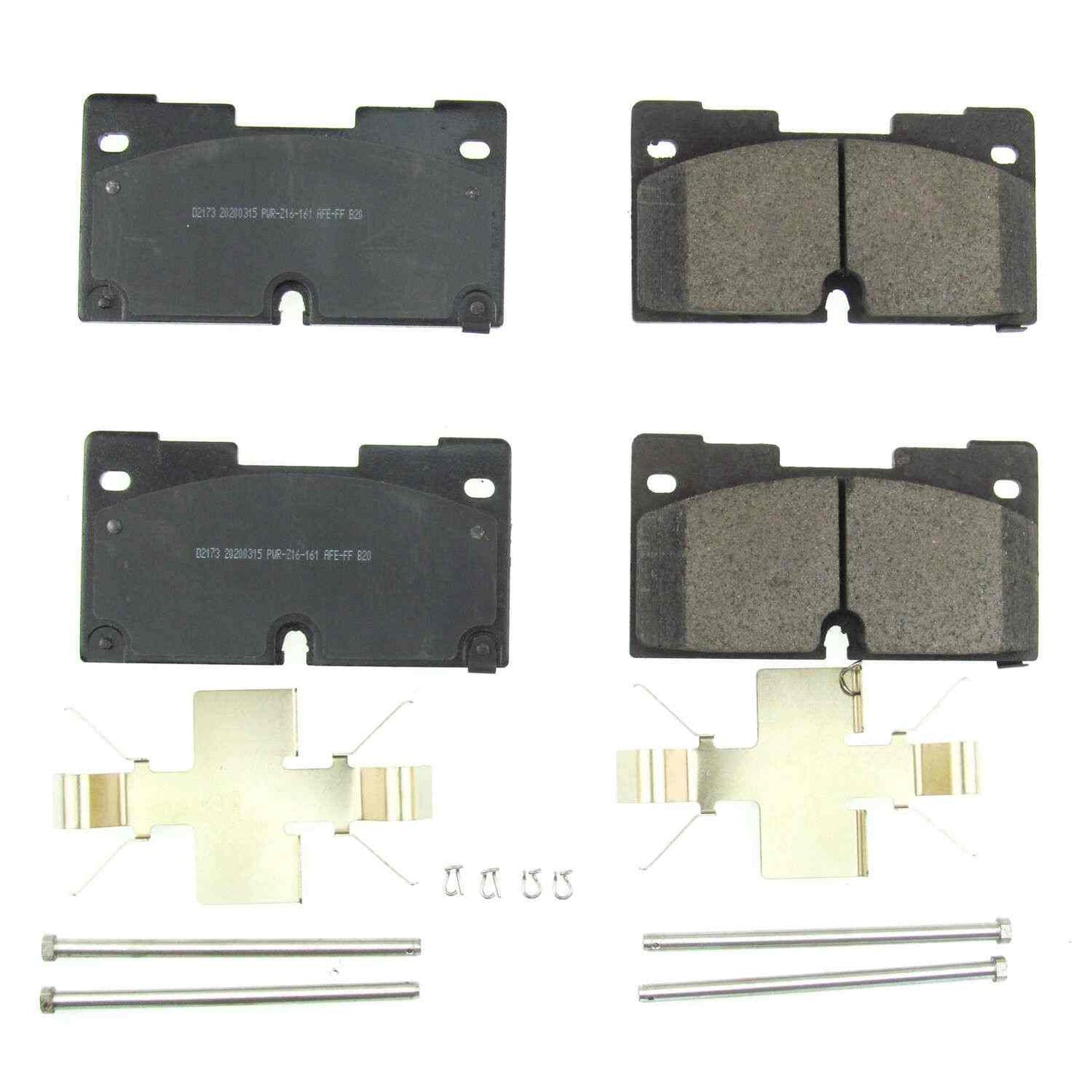 Power Stop 2019 Chevrolet Silverado 1500 Front Z17 Evolution Ceramic Brake Pads w/Hardware 17-2173