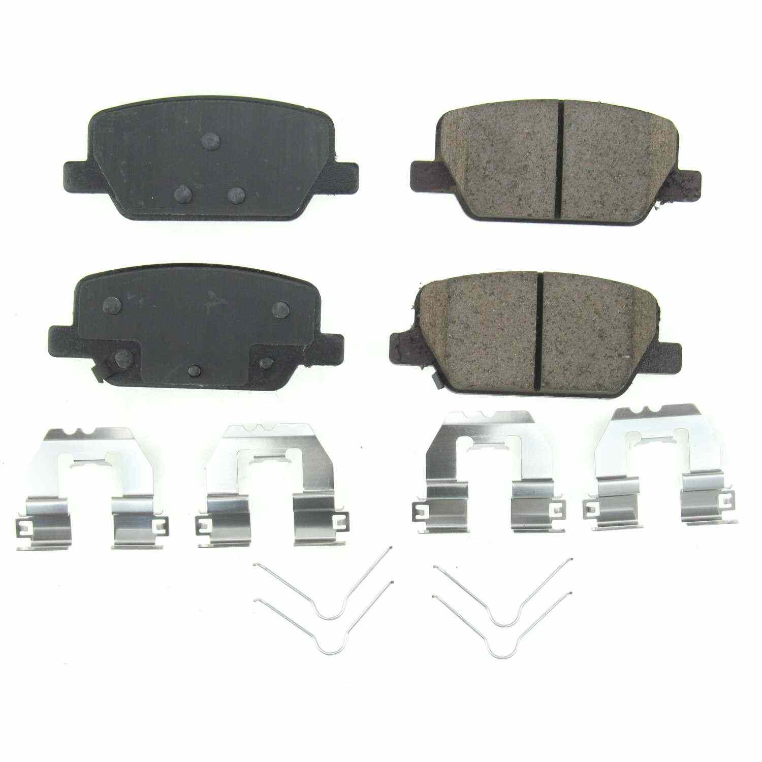 Power Stop 2019 Hyundai Santa Fe Rear Z17 Evolution Ceramic Brake Pads w/Hardware 17-2199