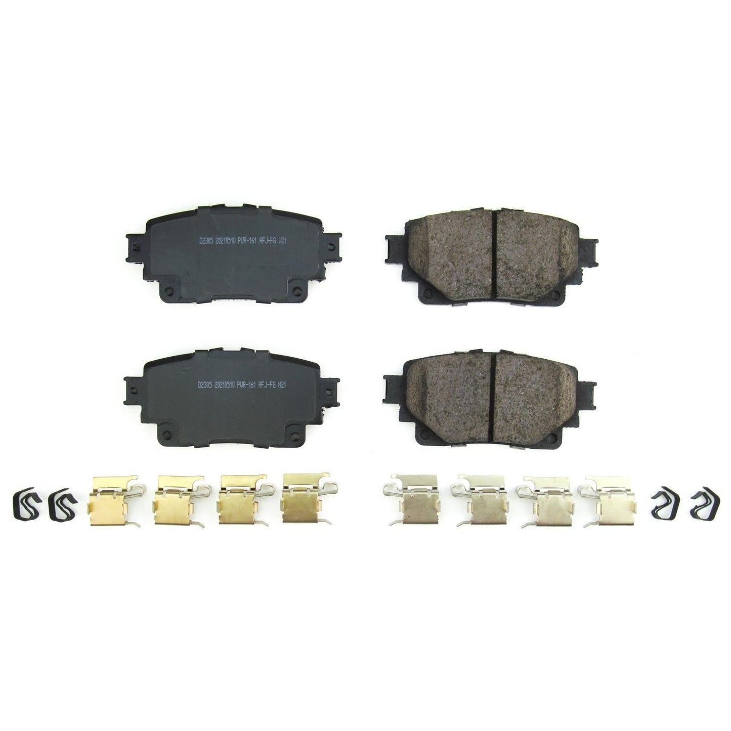 PowerStop Power Stop 20-21 Toyota Highlander Rear Z17 Evo Ceramic Brake Pads w/Hardware 17-2305