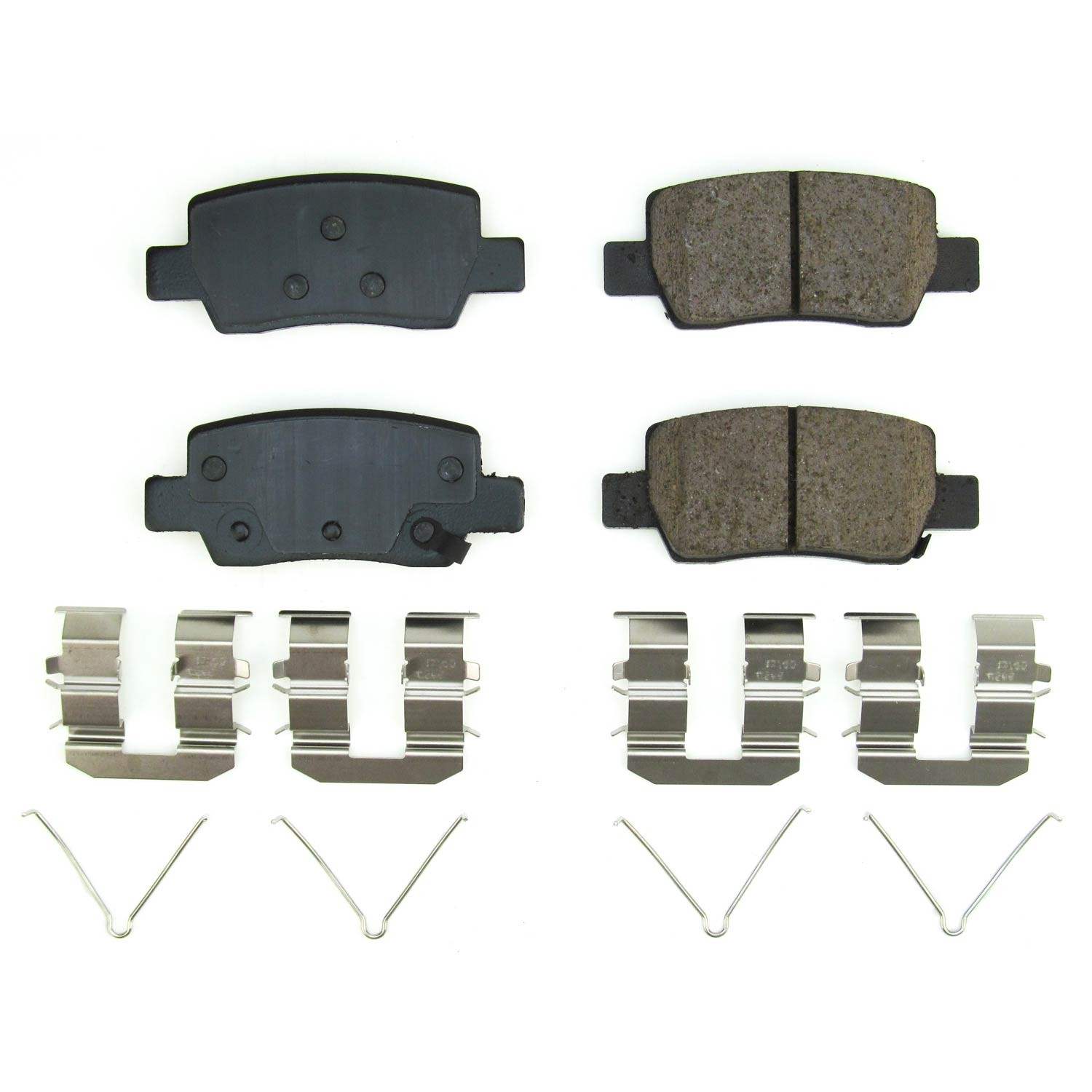 PowerStop Power Stop 2021 Kia Seltos Rear Z17 Evo Ceramic Brake Pad w/Hardware 17-2373