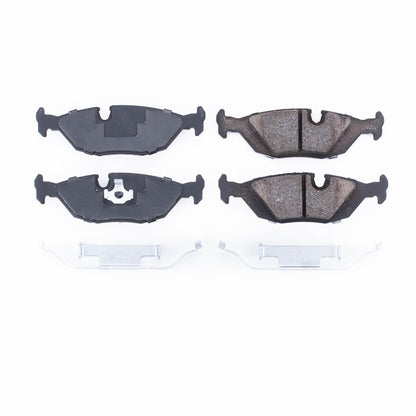 Power Stop 1991 BMW 318i Rear Z17 Evolution Ceramic Brake Pads w/Hardware 17-279