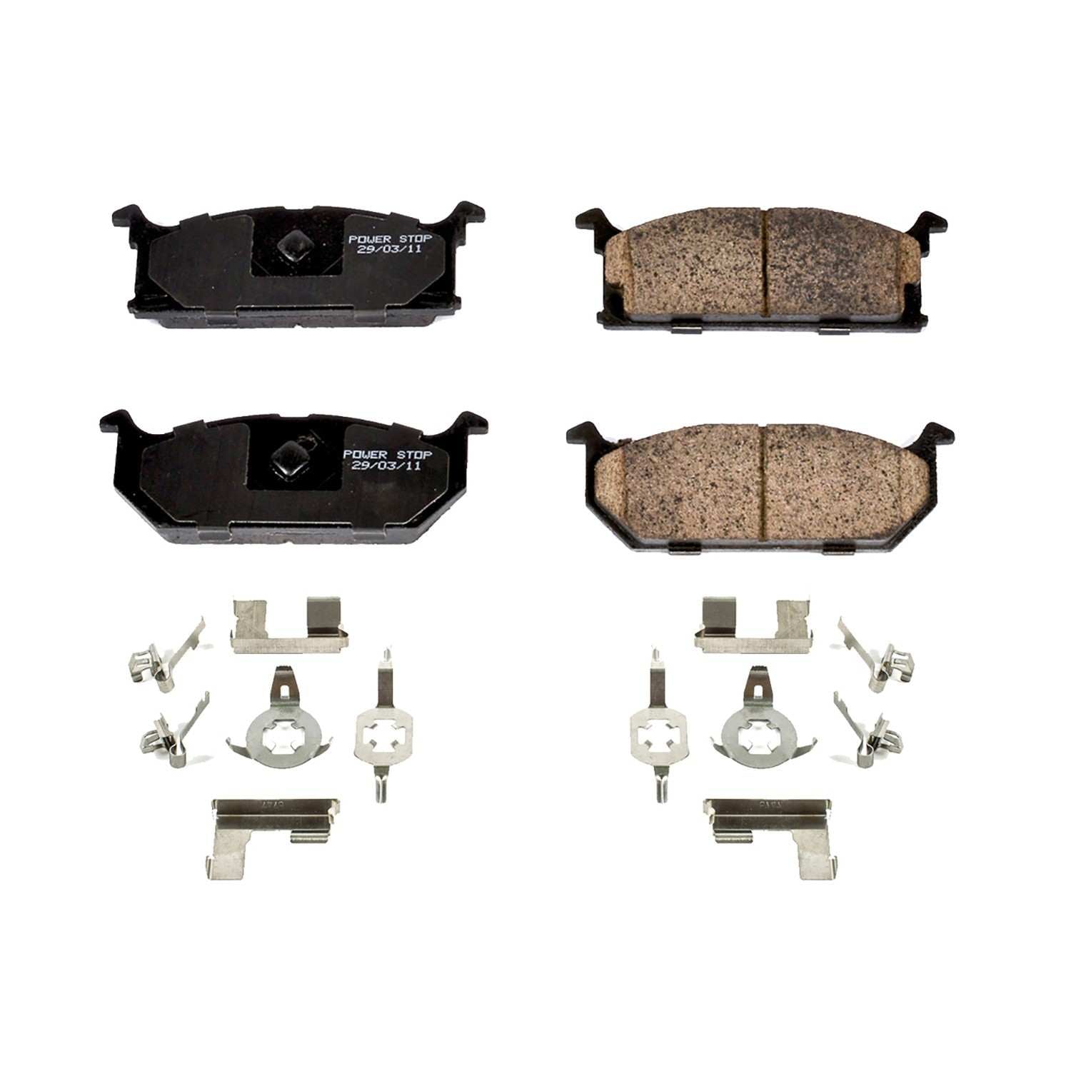 Power Stop 89-94 Geo Metro Front Z17 Evolution Ceramic Brake Pads w/Hardware 17-296
