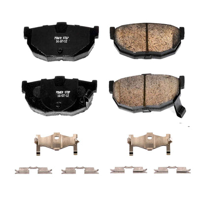 Power Stop 94-06 Hyundai Elantra Rear Z17 Evolution Ceramic Brake Pads w/Hardware 17-323