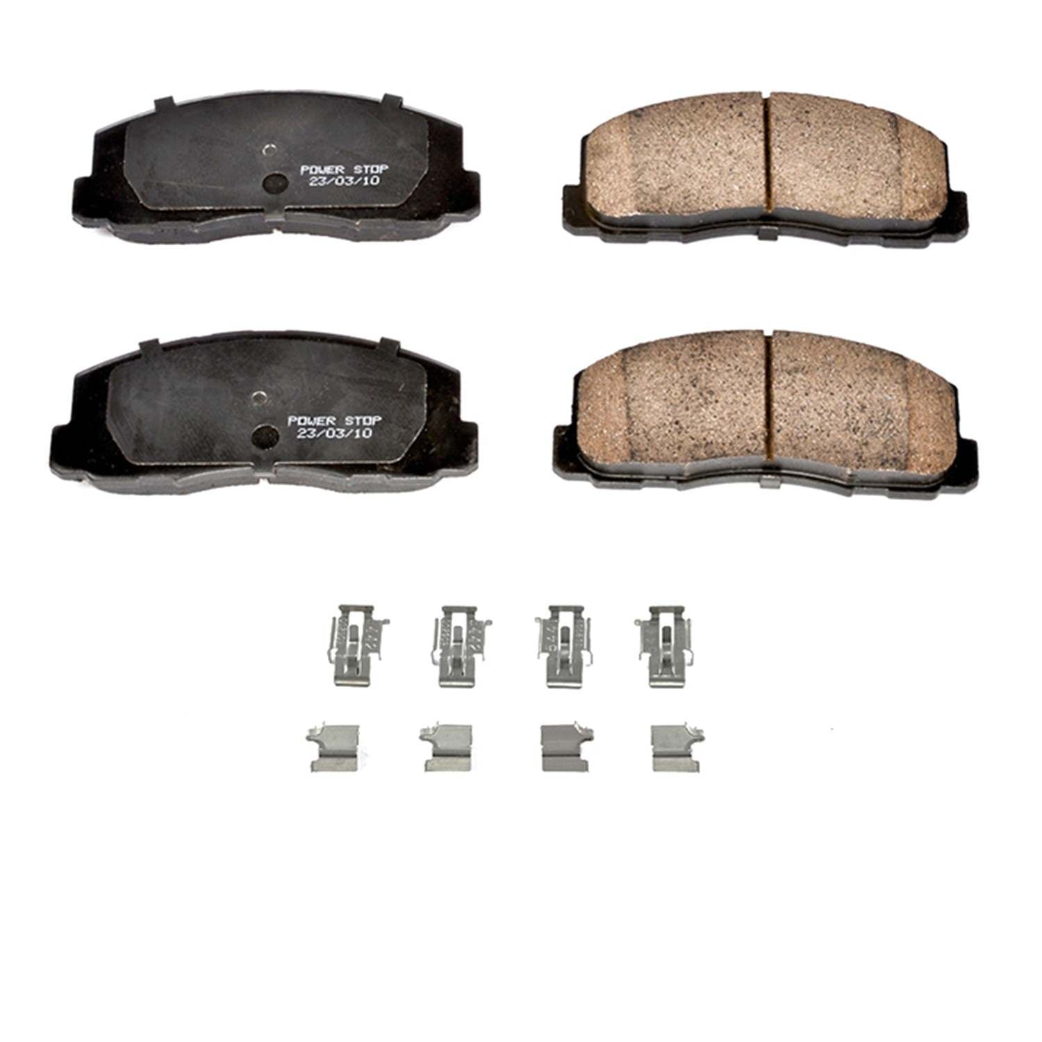 PowerStop Power Stop 1990 Eagle Talon Front Z17 Evo Ceramic Brake Pad w/Hardware 17-328