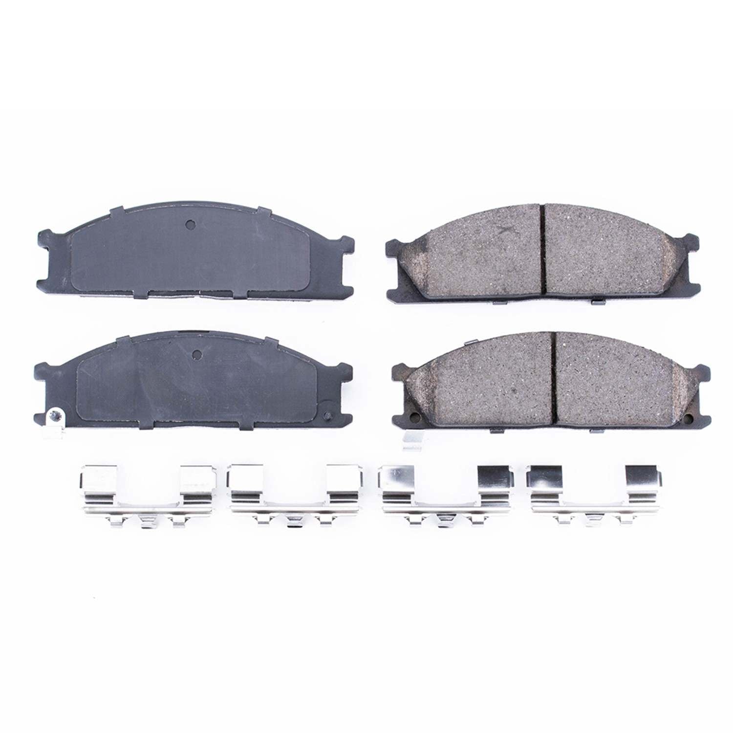 Power Stop 86-94 Nissan D21 Front Z17 Evolution Ceramic Brake Pads w/Hardware 17-333