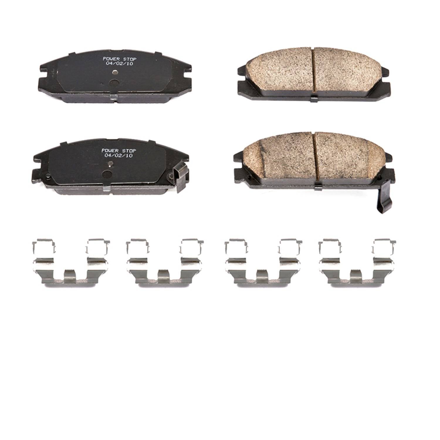 Power Stop 86-89 Acura Integra Front Z17 Evolution Ceramic Brake Pads w/Hardware 17-334