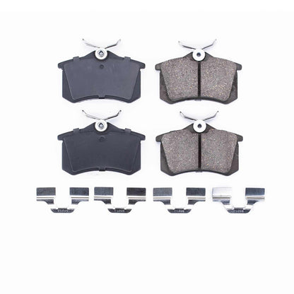 Power Stop 10-13 Audi A3 Rear Z17 Evolution Ceramic Brake Pads w/Hardware 17-340
