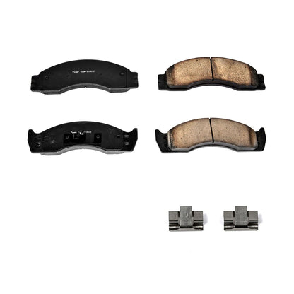 Power Stop 01-02 Ford E-450 Econoline SD Front or Rear Z17 Evolution Ceramic Brake Pads w/Hardware 17-411