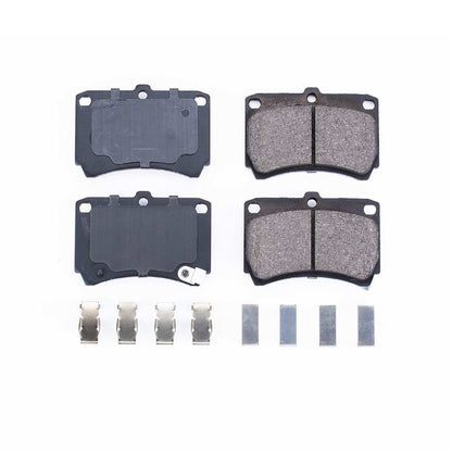 Power Stop 94-97 Ford Aspire Front Z17 Evolution Ceramic Brake Pads w/Hardware 17-466
