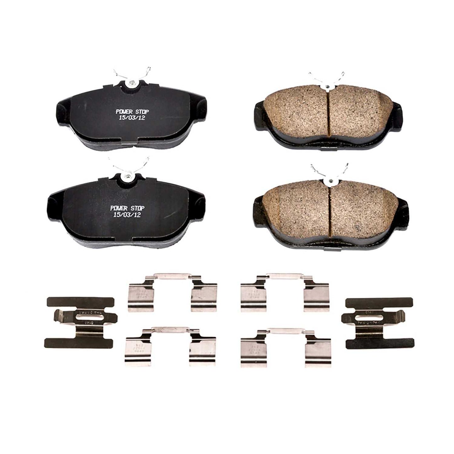 Power Stop 91-92 Volvo 740 Front Z17 Evolution Ceramic Brake Pads w/Hardware 17-542