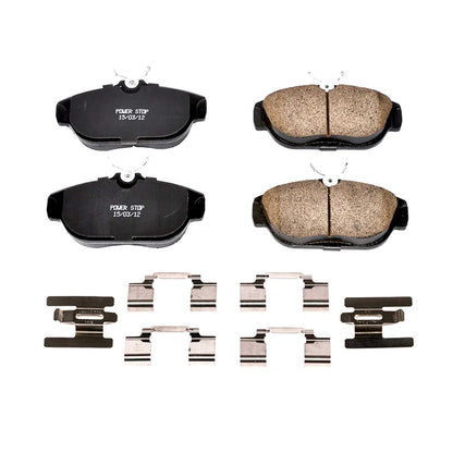 Power Stop 91-92 Volvo 740 Front Z17 Evolution Ceramic Brake Pads w/Hardware 17-542